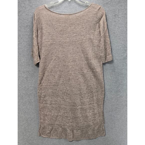 Eileen Fisher Bateau Neck Linen Tunic Top Size PM - Picture 3 of 5